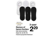 dames of heren footies