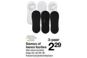 dames of heren footies