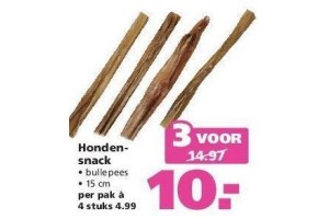 hondensnack bullepees