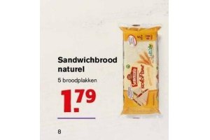 sandwichbrood naturel