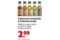 cadeauset smaakolie en balsamicoazijn