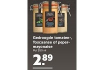 gedroogde tomaten toscaanse of pepermayonaise