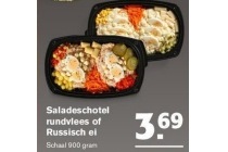 saladeschotel rundvlees of russisch ei