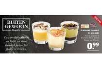 italiaans dessert in glaasje