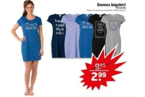 dames bigshirt
