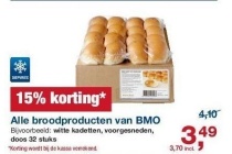 alle broodproducten van bmo