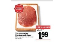 versgesneden runderrookvlees