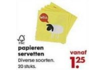 papieren servetten