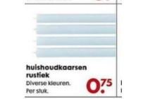 huishoudkaarsen rustiek