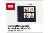 vierkant fotoboekje 24 pagna s