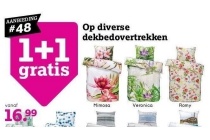 1 1 gratis op diverse dekbedovertrekken