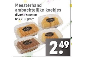 meesterhand ambachtelijke koekjes