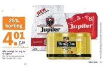 alle overige hertog jan of jupiter nu 25 korting