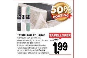 tafelkleed of loper