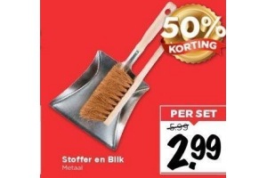stoffer en blik