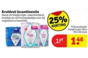 kruidvat incontinentie