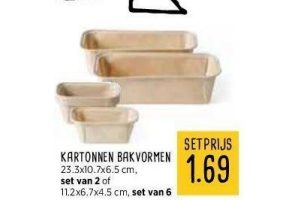 kartonnen bakvormen