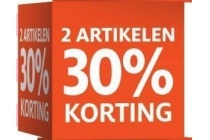 stapelkorting 2 artikelen 30 korting