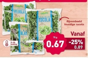 rucola en veld of jongebladsla