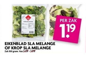 eikenblad sla melange of krop sla melange