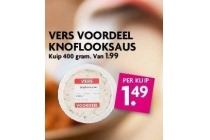 vers voordeel knoflooksaus