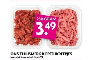 ons thuismerk biefstukreepjes