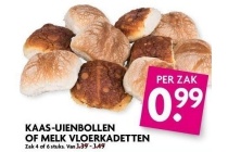 kaas uienbollen of melk vloerkadetten