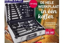 gereedschapsset in aluminium koffer