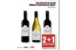 william s creek reserve wijnen