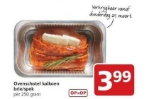 ovenschotel kalkoen brie spek