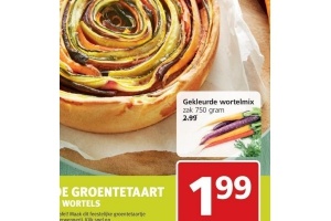 gekleurde wortelmix