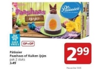 patissier paashaas of kuiken ijsjes