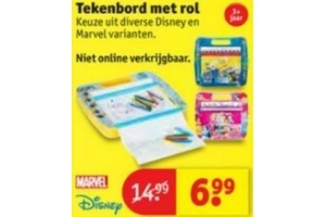 tekenbord met rol