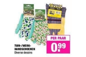 tuin werkhandschoenen