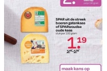 spar uit de streek boeren gatenkaas of sparwoudse oude kaas