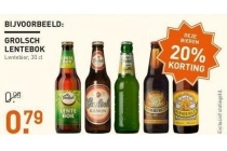 bieren met 20 korting