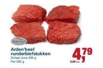 arden beef runderbiefstukken nu eur4 79 per stuk