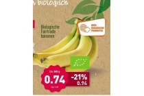 biologische fairtrade bananen