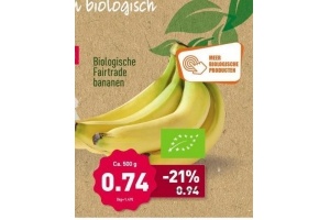 biologische fairtrade bananen