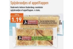 spijsbroodjes of appelflappen