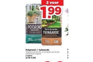 potgrond of tuinaarde