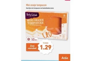 mini oranje tompoucen