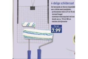 4 delige schilderset