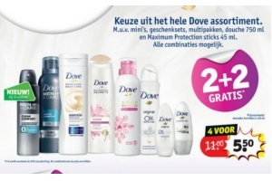 keuze uit het hele dove assortiment