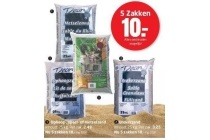 diverse soorten decor zand