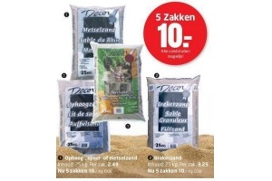 diverse soorten decor zand