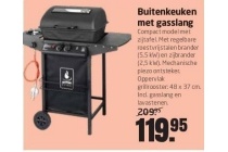 buitenkeuken met gasslang