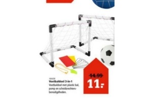 voetbaldoel 3 in 1