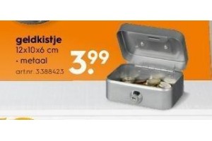 geldkistje nu eur3 99 per stuk