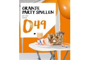 oranje partyspullen nu al vanaf eur0 49 per stuk